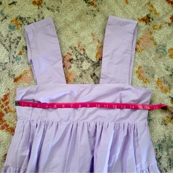 Anthropologie Helena square-neck tiered babydoll dress in Lilac- XS - Picture 5 of 5